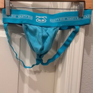 Nasty Pig Men's Aqua Jockstrap